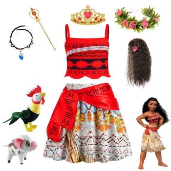 Moana公主海洋奇緣莫阿娜vaiana cosplay服裝六一女童連衣裙cos服