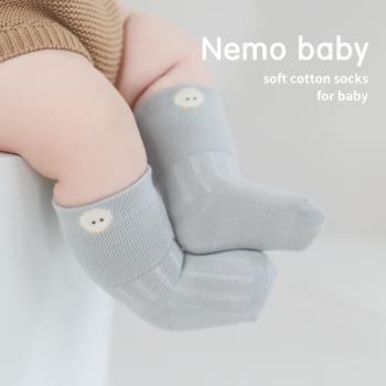 新生兒寬口男童卡通中筒寶寶襪