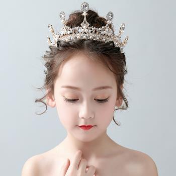 金色兒童公主生日演出水晶皇冠