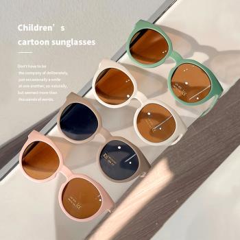 韓國ins風兒童太陽鏡網紅男孩女童防紫外線潮酷嬰兒墨鏡3寶寶眼鏡