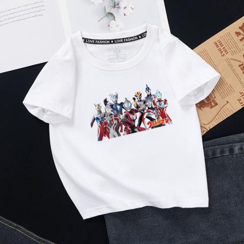 奧特曼衣服兒童短袖t袖純棉夏裝賽羅男童半袖上衣寶寶迪迦打底衫