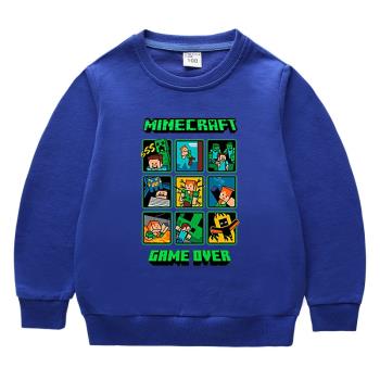 我的世界 Minecraft童裝兒童衛衣男童秋裝女童上衣2022春秋新款潮