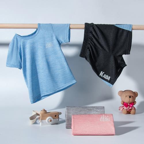 兒童速干運動套裝夏季男童短袖籃球服女童網眼速干衣薄款T恤短褲