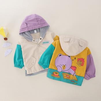 童裝洋氣寶寶時髦嬰兒風衣外套