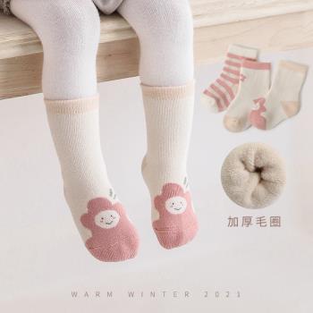 新生兒秋冬季精梳棉保暖嬰兒襪子