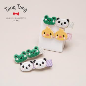 TangTang熊貓青蛙手工兒童發飾