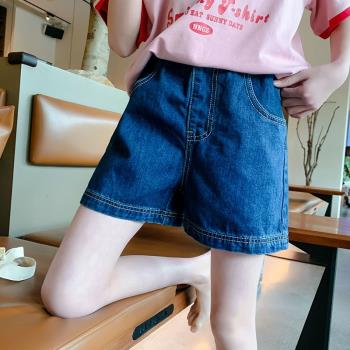 夏季新款韓版女大童運動牛仔短褲
