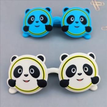 熊貓翻蓋男童女孩寶寶偏光眼鏡