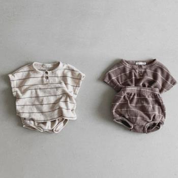 夏季三角嬰兒休閑韓版潮短袖T恤