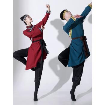 蒙古服裝女練功服新款蒙古女族藝考民族舞表演服蒙古舞蹈演出服男