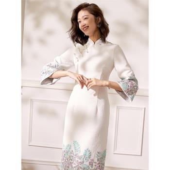 中國風時尚連衣裙古典年會旗袍