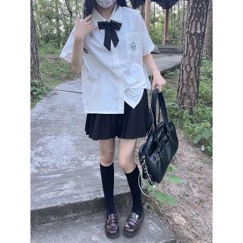 東京歲時記日系襯衣女裝制服JK甜美學院風夏季上衣兔嘰嘰短袖襯衫
