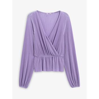 MK諾諾女式紫色修身顯瘦長袖上衣