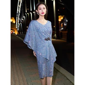 晚禮服連衣裙女小個子高階感輕奢顯瘦宴會主持短款氣質小禮服時尚
