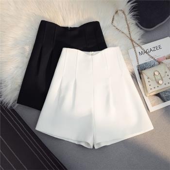 白色西裝短褲女2023新款夏季韓版通勤時尚小個子設計感小眾五分褲