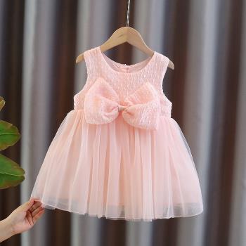 女小童夏季連衣裙洋氣韓版時髦嬰兒夏裝裙子女寶寶甜美公主裙禮服