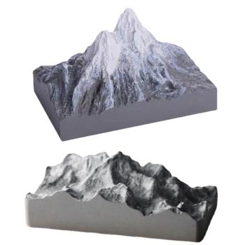 北歐阿爾卑斯山雪山富士山矽膠模具梯田水泥花盆擺件diy擴香石