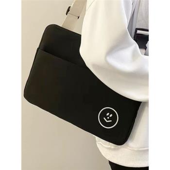 ins適用蘋果ipad10平板保護包12.9防震防塵內膽包ipad mini6電腦保護包單肩斜挎收納包pro11卡通純色便攜男女