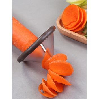 蔬菜卷花器螺旋多功能沙拉水果切片器黃瓜胡蘿卜花樣造型雕花工具