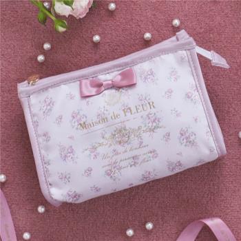 櫻花妹妹日系新款方形紙巾形狀化妝收納包袋少女心便攜大容量粉色