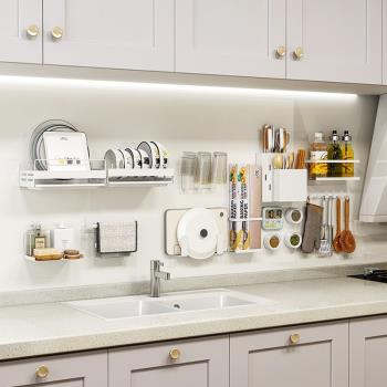 簡約廚房磁鐵吸附置物架家用壁掛式儲物掛架冰箱側吸附儲物置物架