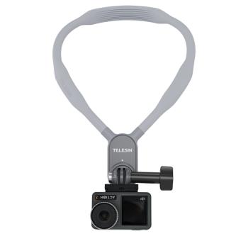 適用DJI大疆Action 4/2/3運動相機Gopro11配件磁吸掛脖支架項圈