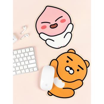 韓國Kakao獅子屁桃可愛卡通滑鼠墊女家用辦公桌面防滑鼠墊PVC墊子