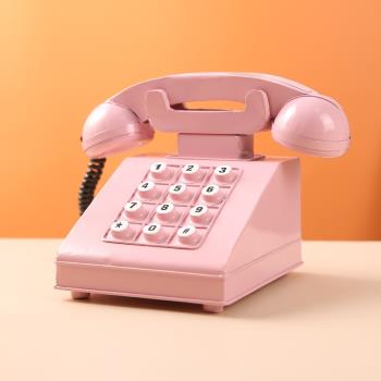 復古電話機懷舊道具模型老式鐵藝聽筒座機道具裝飾品商品櫥窗擺件