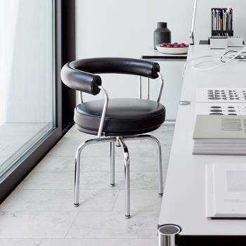 圖南椅北歐餐椅輕奢不銹鋼椅中古簡約設計師洽談會議辦公椅靠背椅