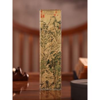 水晶玻璃鎮尺創意禮品中國風鎮紙壓書器加重壓條毛筆書法公司禮品