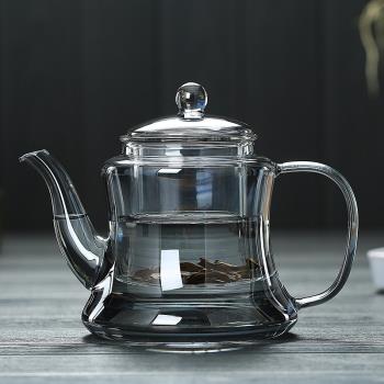 玻璃茶壺泡茶家用茶水分離壺耐高溫花茶壺濾網內置功夫茶具套裝