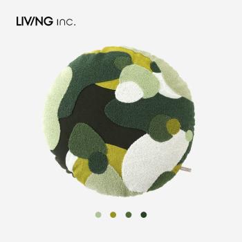 LIVING inc.苔蘚 藝術青苔綠色抱枕創意客廳沙發靠墊床頭綠色靠枕