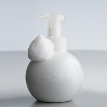 日本進口LOLO陶瓷白色洗手液瓶泡沫替換瓶子saliu衛生間浴室儲物