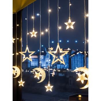 LED星星燈小彩燈閃燈串燈滿天星生日場景裝飾品少女房間室內布置