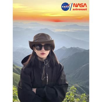 NASA聯名沖鋒衣男女戶外進藏登山服外套可拆卸帽子防風防水夾克女