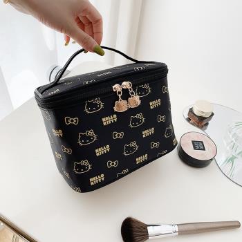 Hellokitty正版化妝包可愛女大容量便攜旅行手提箱盒洗漱品收納包