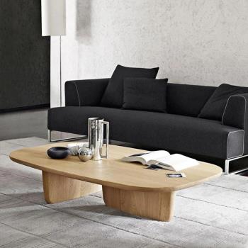 侘寂風實木茶幾家用客廳桌子北歐極簡個性設計師現代簡約日式原木