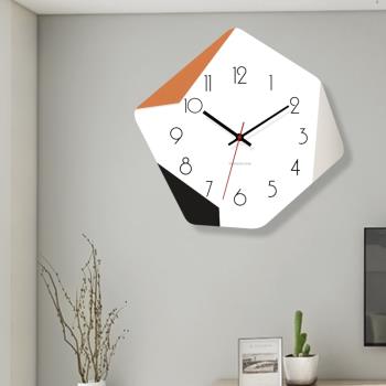 2023新款鐘表掛鐘客廳現代家用時尚網紅創意簡約北歐餐廳掛墻時鐘