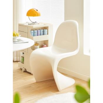 亞克力椅子家用塑料餐椅現代簡約透明椅網紅設計師潘東椅靠背凳子
