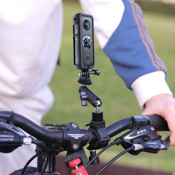 Insta360 ONE X2X3運動相機公路自行單車支架gopro摩托車騎行配件