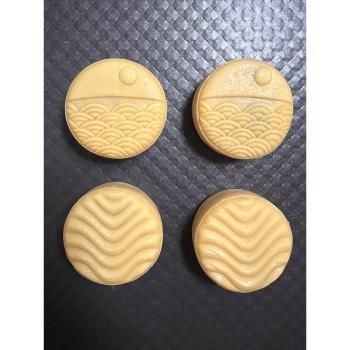 50-65克 海上生明月波浪紋廣式流心桃山皮月餅模 1模2片