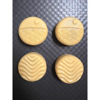 50-65克 海上生明月波浪紋廣式流心桃山皮月餅模 1模2片