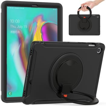 適用於三星Galaxy Tab S5E保護套10.5寸SM-T720/T725C全包邊軟殼矽膠平板電腦T727A防摔旋轉橫豎支架手持託