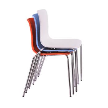 塑料椅子現代簡約快餐店椅子家用學校企業工廠員工食堂餐椅