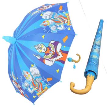 兒童卡通雨傘幼兒園小學生黑膠晴雨兩用長柄男女孩帶防水套3-10歲