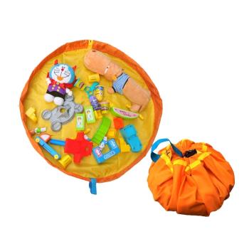 分類整理兒童玩具快速收納袋衣服防水壓縮小布家庭用抽繩圓型束口
