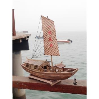 創意裝飾品酒柜可下水帆船模型