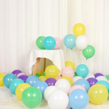 啞光氣球圓形加厚兒童成人生日派對裝飾場景布置用品寶寶周歲批發