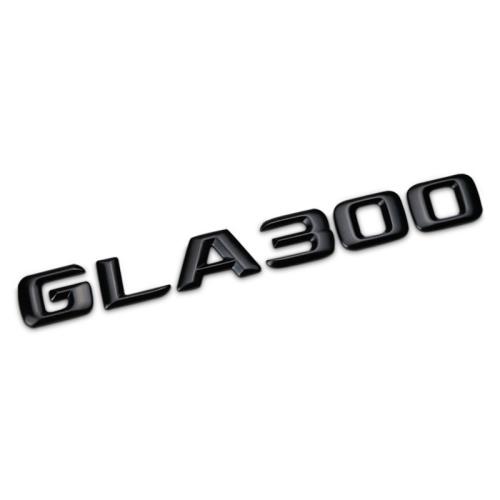 適用奔馳GLK350改裝車標GLA200字300標260黑色賓士Benz尾標標志貼