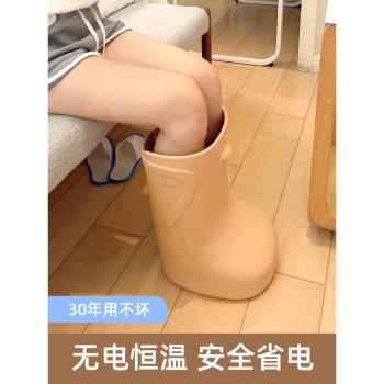 泡腳桶過小腿足浴家用省水保溫輕便塑料養生洗腳鞋高深桶靴恒溫